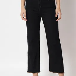 Kotty Women Black Jean Straight Fit High-Rise Stretchable Jeans-picture-46