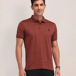 U.S. Polo Assn. Men Brand Logo Polo Collar Slim Fit T-shirt-picture-10
