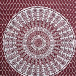 E Elma Unisex Maroon Bedsheets image 3