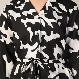 BAESD Print Fit & Flare Midi Dress image 5