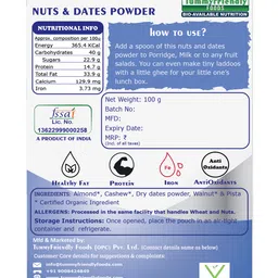tummy friendly foods Premium Organic Dry Nuts powder and Dates Powder No Hidden Sugar No Additives No Chemicals - 100 gm image 5