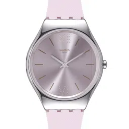 Swatch SkinIrony Women Silver Water Resistant Analogue Watch SYXS124 image 1