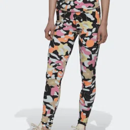 Adidas Originals Multicolored Cotton Printed Sports Tights image 1