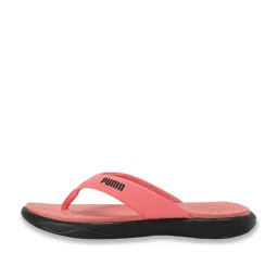 Puma Women's Peach Frost & Black Royalcat Softride Lumina Women's Flip Flops image 2