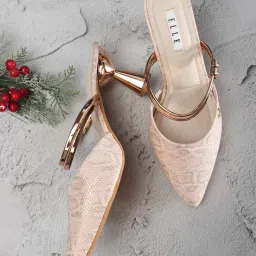 Elle Women's Nude Mule Shoes image 1