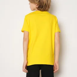 Jack & Jones Junior Yellow Solid T-Shirt image 2