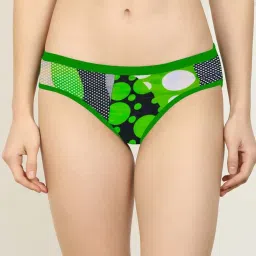 AROUSY Green & Red Printed Bikini Panties - Pack Of 6 image 2
