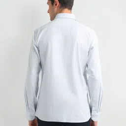 Arrow Light Green Cotton Slim Fit Checks Shirt image 2