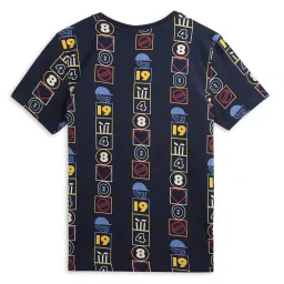 Puma Boys Navy Printed T-Shirt image 2