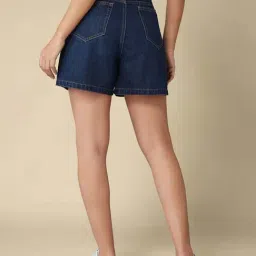 Dolce Crudo Blue Flared Fit Shorts image 2