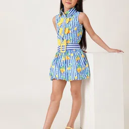 One Friday Girls Multicolor Printed Balloon Skirts image 4