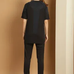 Vimal Jonney Black Printed T-Shirt & Track Pants Set image 2