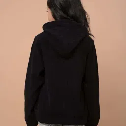 Crimsoune Club Black Polyester Regular Fit Embellished Sweatshirt image 2