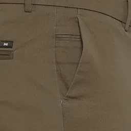 Basics Men Tapered Fit Mid-Rise Cotton Trouser image 2