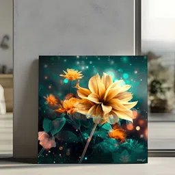 RANDOM Green & Gold-Toned Floral And Botanical Canvas Wall Art image 2