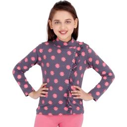 Cutecumber Kids Grey Printed Top-picture-1