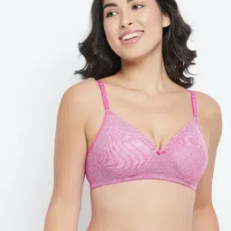 Clovia Pink Non Wired Padded T-Shirt Bra-picture-39