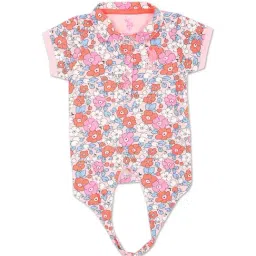 U.S. Polo Assn. Kids Pink Floral Print Polo T-Shirt-picture-15