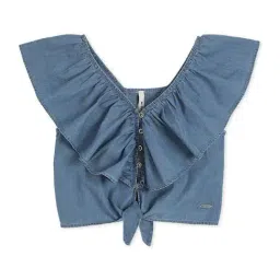 Pepe Jeans Kids Blue Cotton Regular Fit Top-picture-12