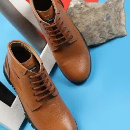 Red Chief Men's Tan Derby Boots-picture-26