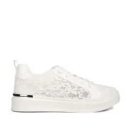 London Rag Women's White Casual Sneakers image 1