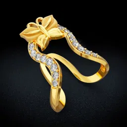 Joyalukkas Gold 22K Butterfly Vanki Ring for Women image 1