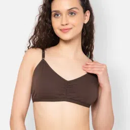 Clovia Brown Cotton Full Coverage Beginner's Bra-image-98