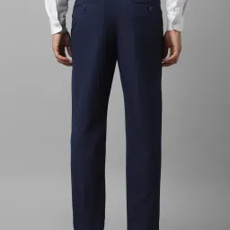 Louis Philippe Navy Slim Fit Trousers image 2