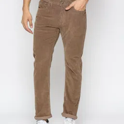 Being Human Brown Slim Fit Lightly Washed Jeans image 1