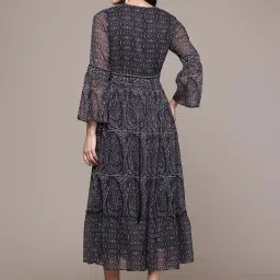 Aarke Ritu Kumar Black Ashfi Long Dress image 2