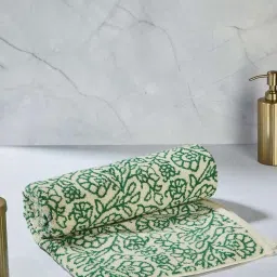 fabindia home Fabindia Kya Green Cotton 550 GSM Bath Towel image 1