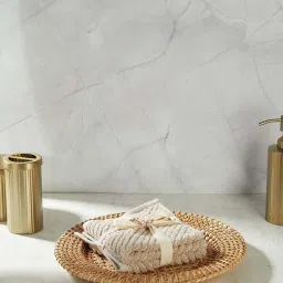 fabindia home Fabindia Nina Beige Cotton 550 GSM Face Towel - Set of 2 image 1