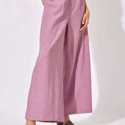 The Label Life Lavender Regular Fit Mid Rise Pants image 1