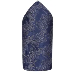 Peter England Navy Printed Pocket Square image 2