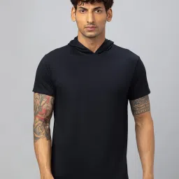 Globus Black Regular Fit Cotton Printed T-Shirt image 1