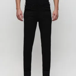 SELECTED HOMME Black Slim Fit Lightly Washed Jeans image 1