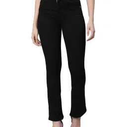 Global Republic Black Regular Fit Mid Rise Stretchable Jeans image 1