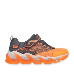Skechers Boys MEGA-SURGE - NEZCO Charcoal Orange Casual Party Wear image 1