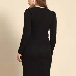 Qurvii Black Casual Dress image 2