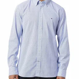 Tommy Hilfiger Classic Blue Printed Regular Fit Shirt image 1