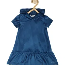 Peter England Kids Blue Solid Dress-picture-26