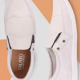 Fausto Men's White Plimsolls image 1