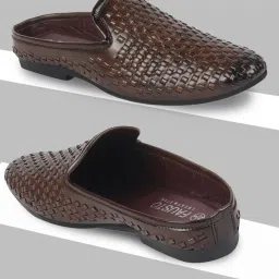 Fausto Men's Brown Mule Shoes image 1