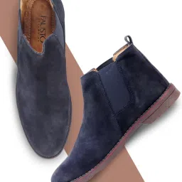 Fausto Men's Blue Chelsea Boots image 1