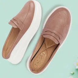 Fausto Women's Peach Mule Shoes image 1