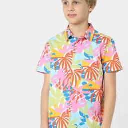 Jack & Jones Junior Boys Multicolor Printed Shirt image 1