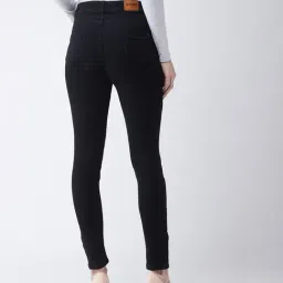 DOLCE CRUDO Black Slim Fit High Rise Stretchable Jeans image 2