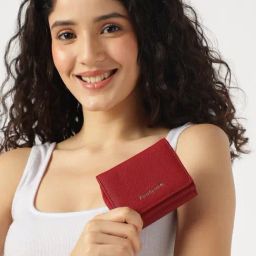 Fastrack Cherry Textured Pocket Essentials Tri-Fold Wallet-picture-25