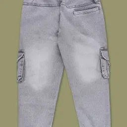 Wish Karo Kids Grey Printed Jeans image 2