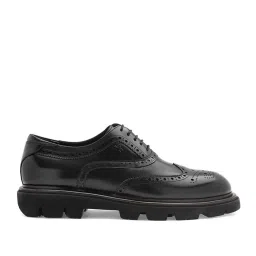 Arrow Men's Black Brogue Shoes image 2